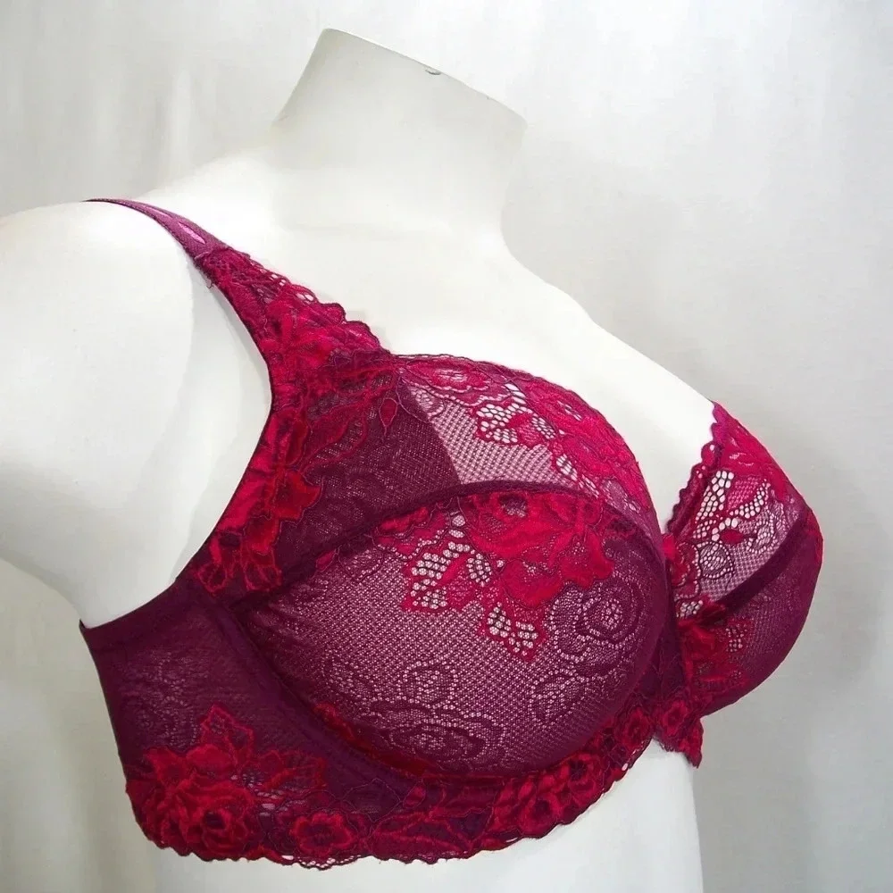 32DDD Paramour by Felina‎ Madison UW Bra Grape Wine NWT